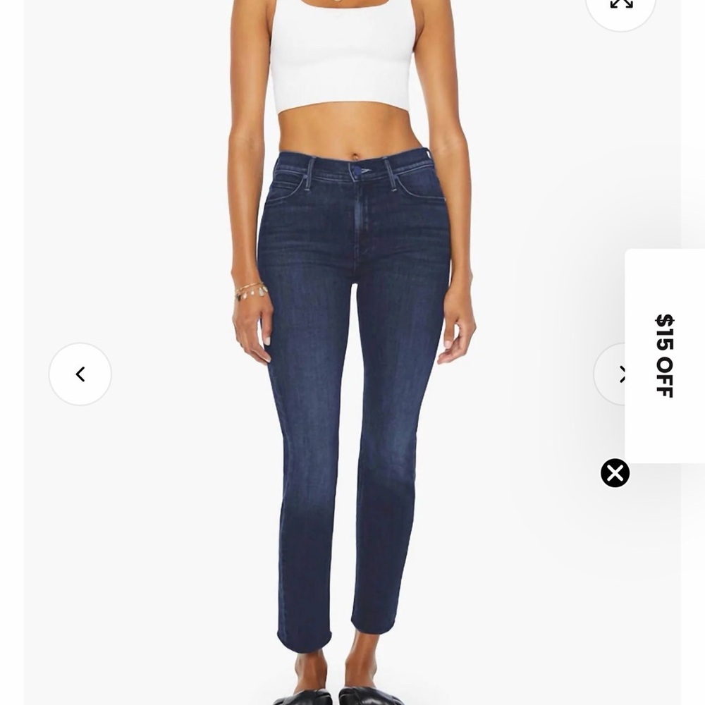 MOTHER Dark Blue Skinny Jeans